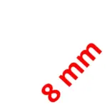 MDF 8 mm weiß